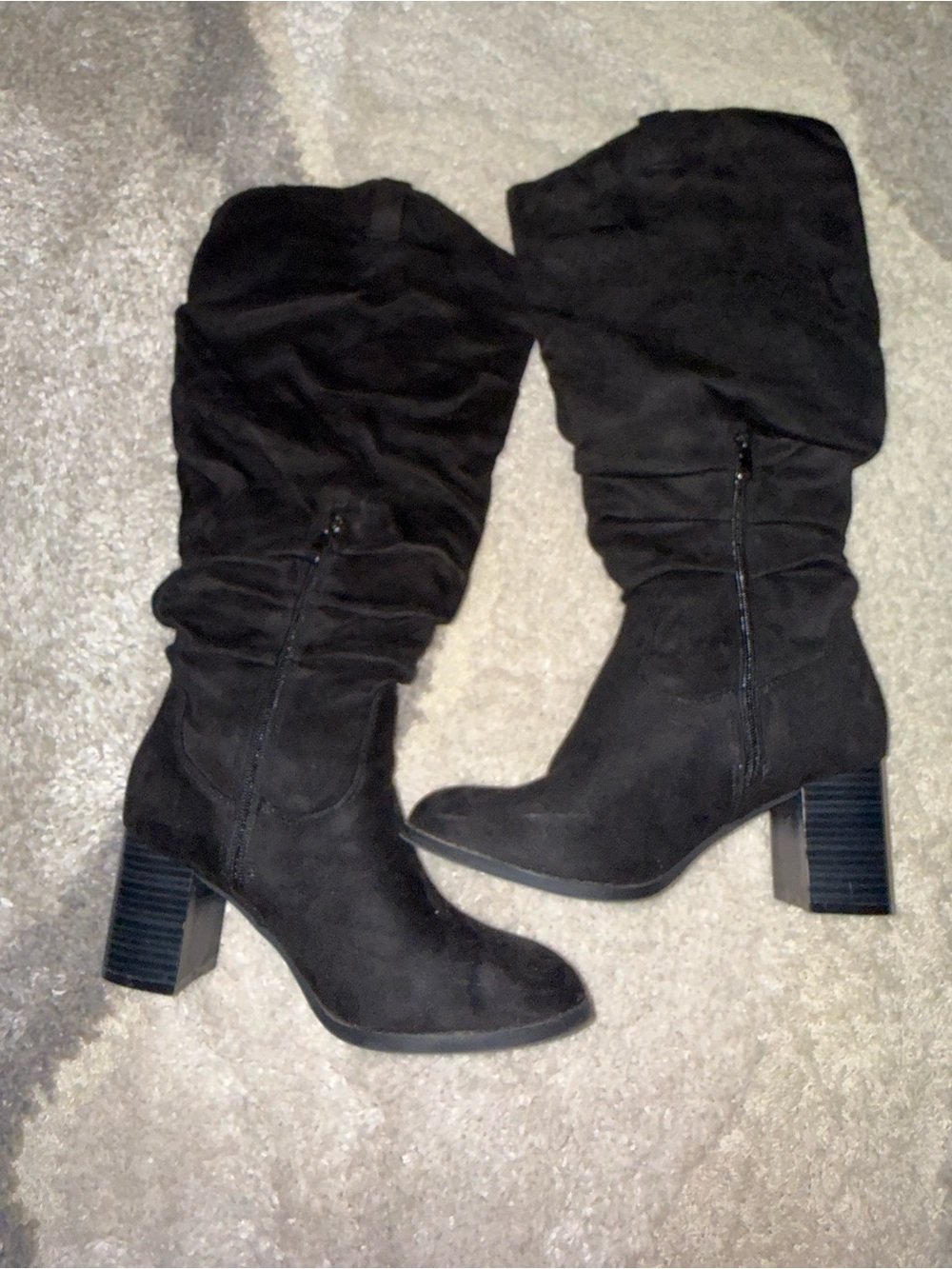 Journee Collection Aneil Black Knee High Boots Size 9 M XWC Extra Wide Calf NIB - Picture 2 of 9